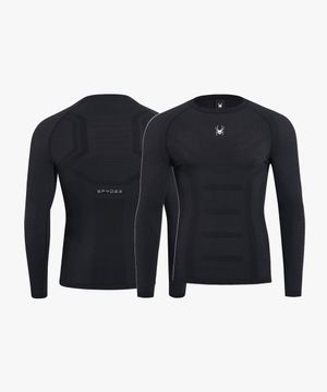남성 트레이닝 베이스레이어 긴팔 티셔츠 SPIPCNCL202MBLK