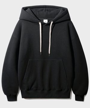 뉴데일리 무지 후드 블랙 HHHD3510