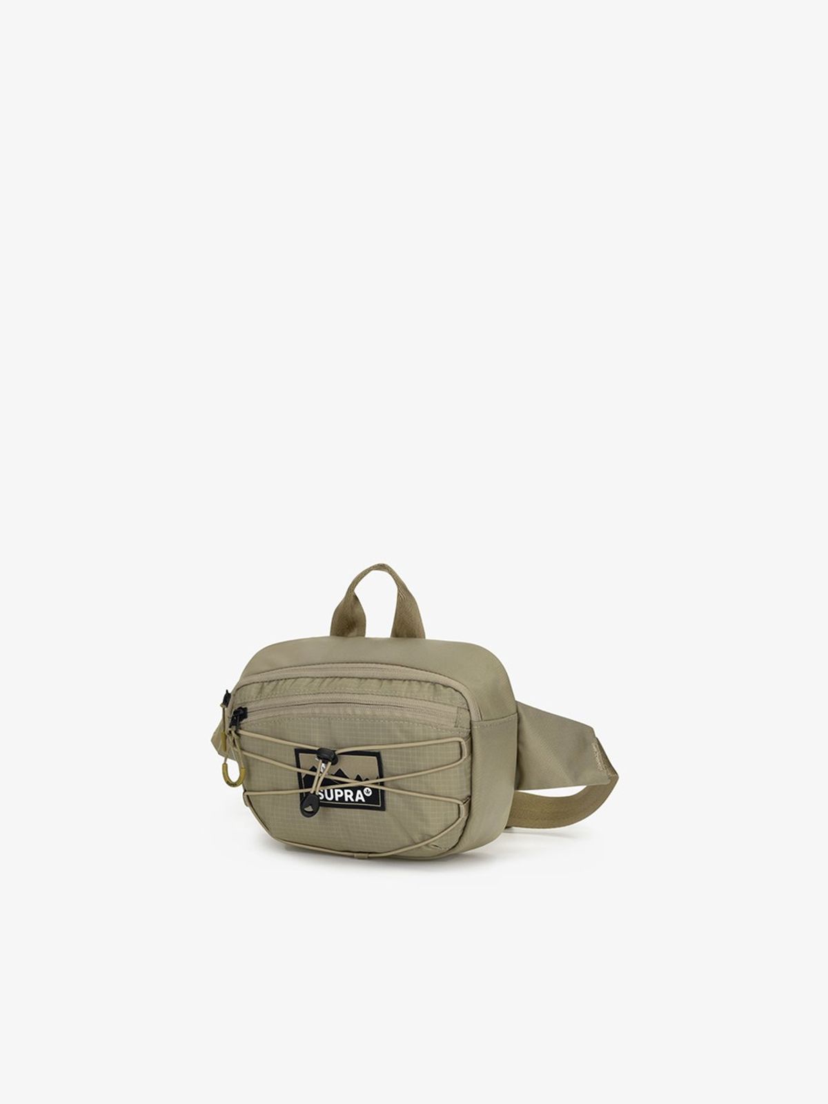 수프라(SUPRA) 아웃도어 라벨 포인트 힙색(BEIGE)