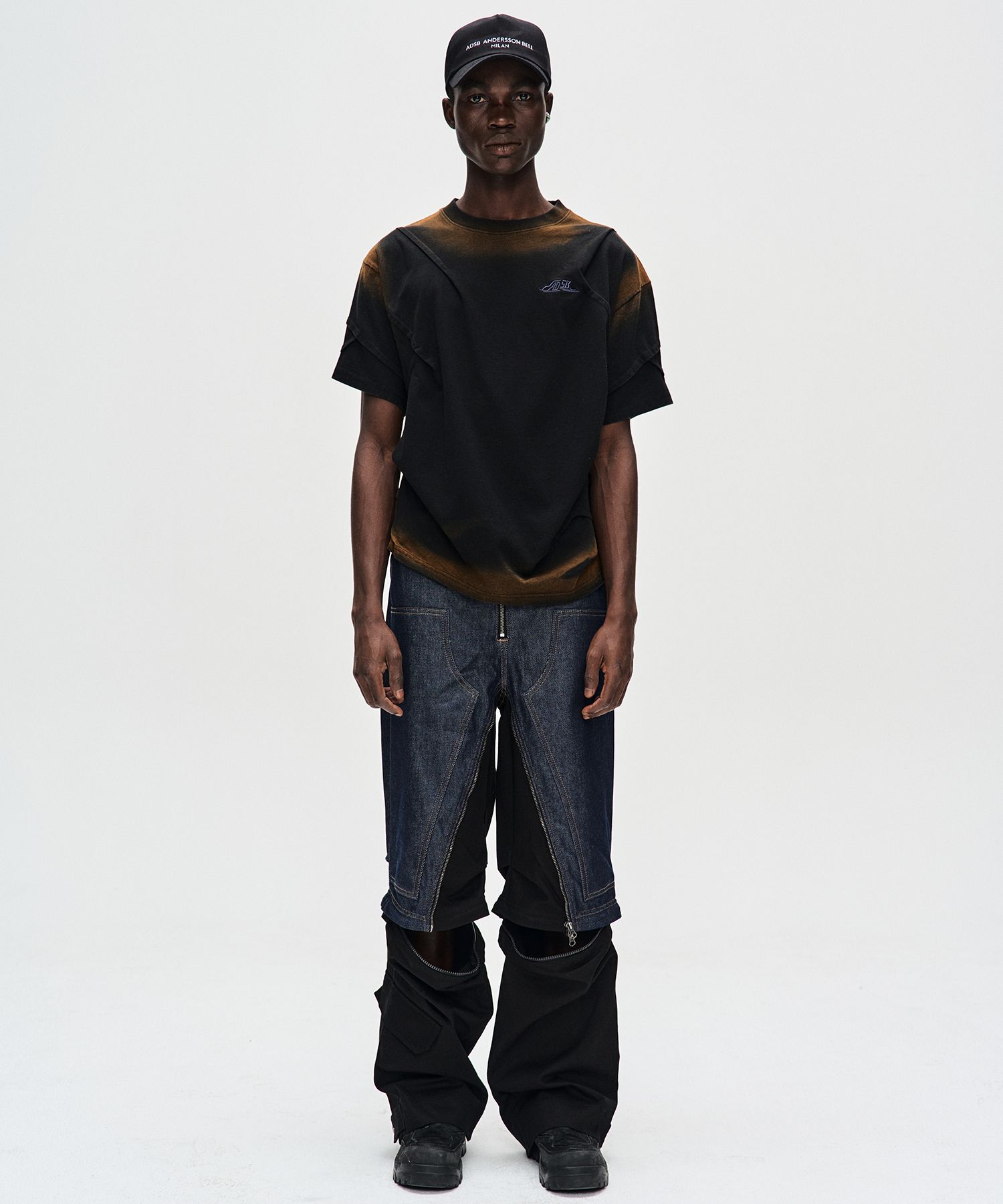MUSINSA | ANDERSSON BELL Madro gradient t-shirt atb1079m(BLACK)