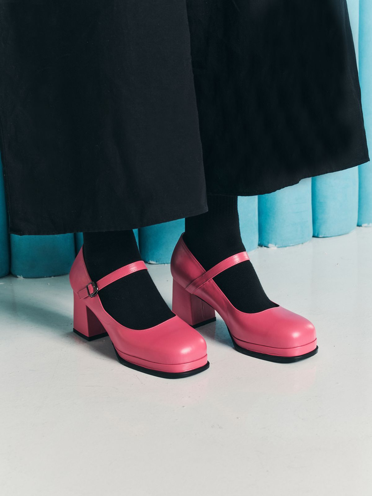 루시크루(LUCY CREW) Mary Jane Pumps LC305_7cm