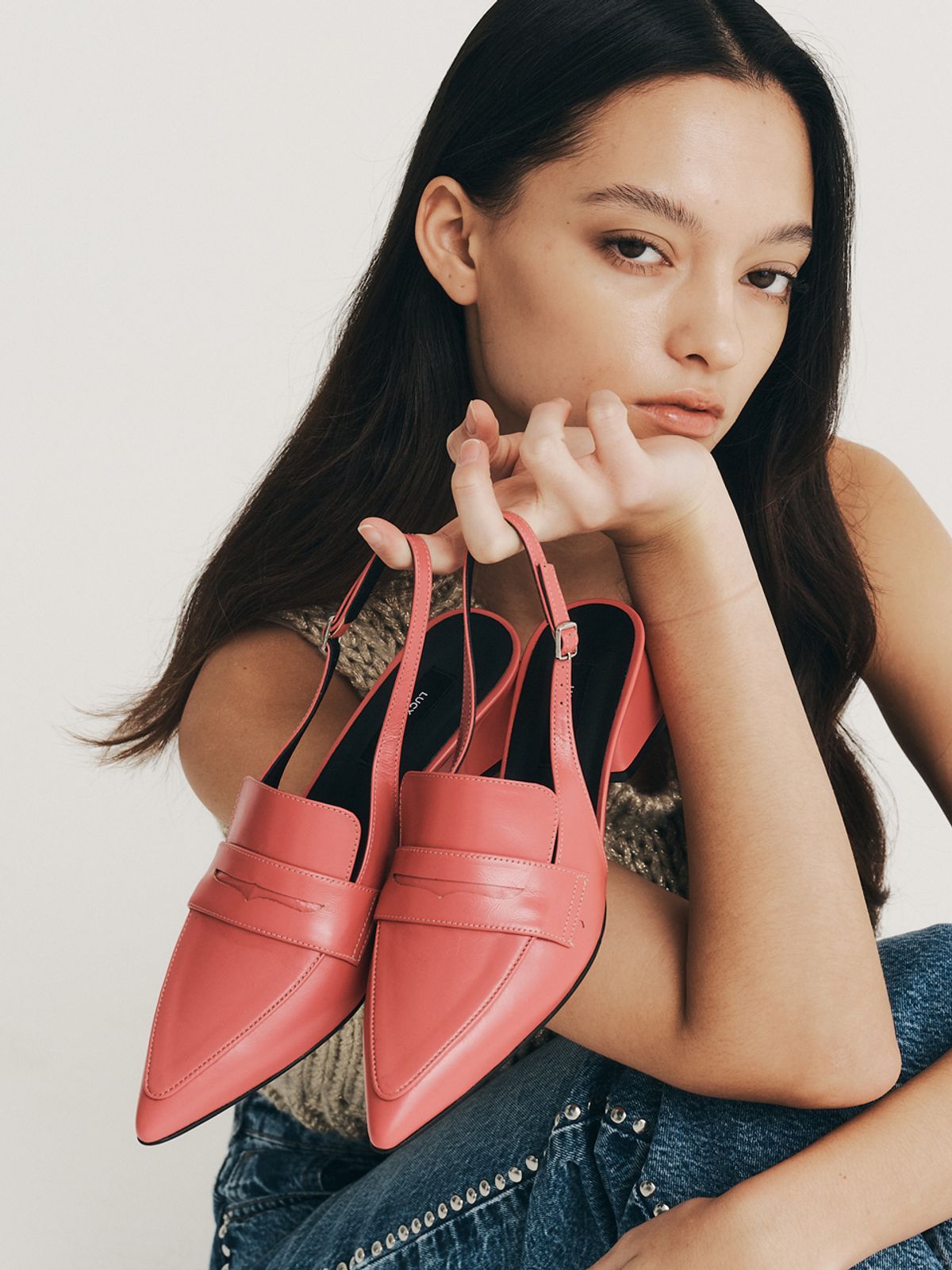 루시크루(LUCY CREW) Stiletto Loafer LC313_5cm