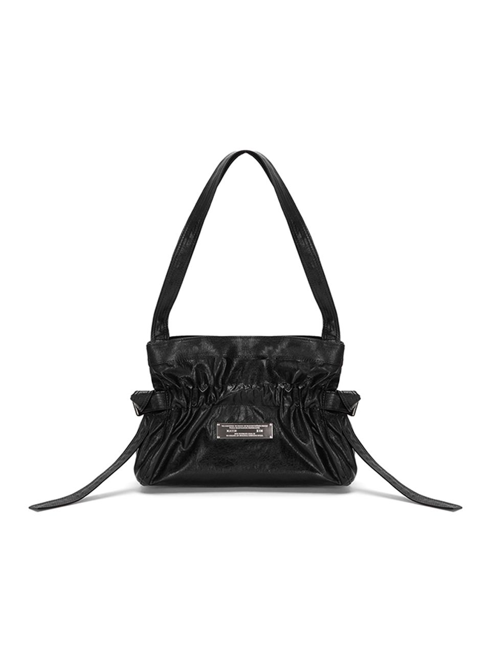 ★MATIN KIM ★FAUX LEATHER SEASHELL MINI BAG MUSINSA | MATIN KIM FAUX LEATHER SEASHELL MINI BAG IN BLACK