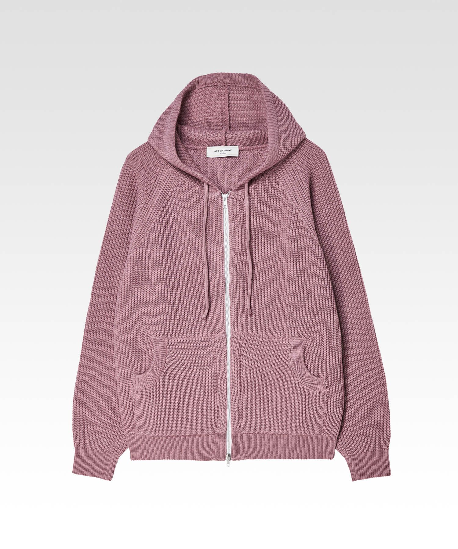 MUSINSA | AFTER PRAY Comfort Hoodie Zip-up Knit Dust Pink