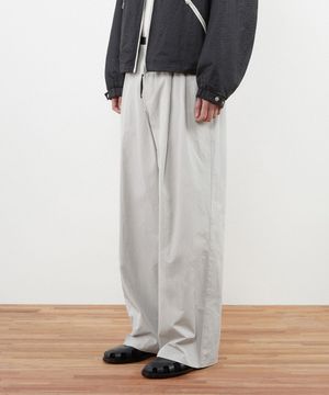 투턱 나일론 와이드 팬츠_라이트 그레이
