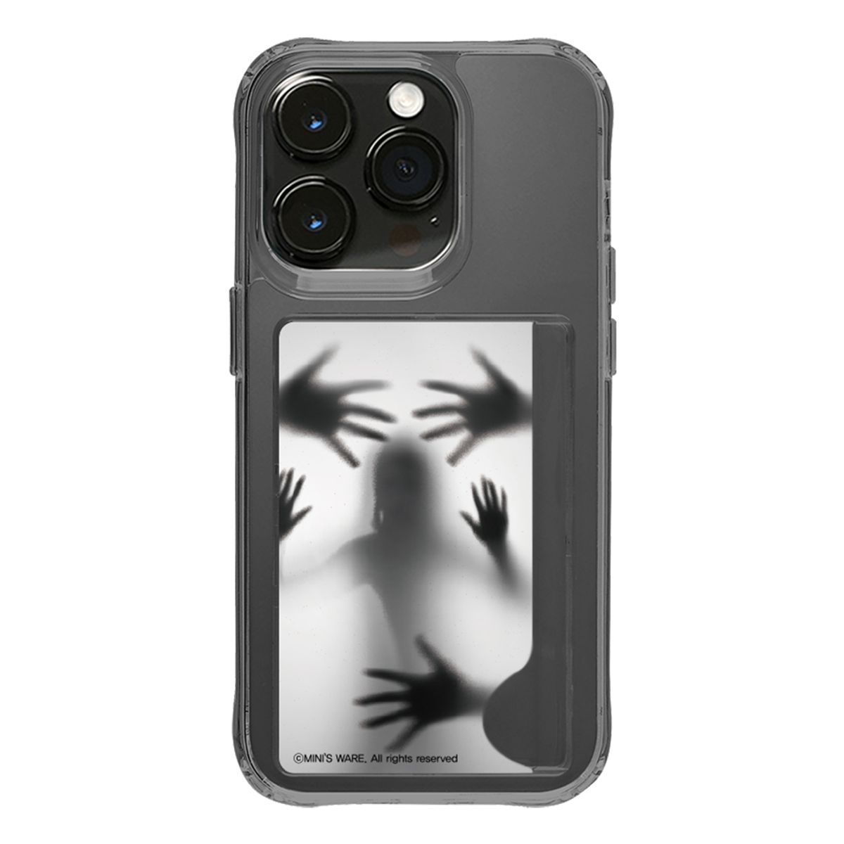 미니스웨어(MINI'S WARE) [아이폰17추가] SILHOUETTE CARD JELLY HARD CASE_PALM