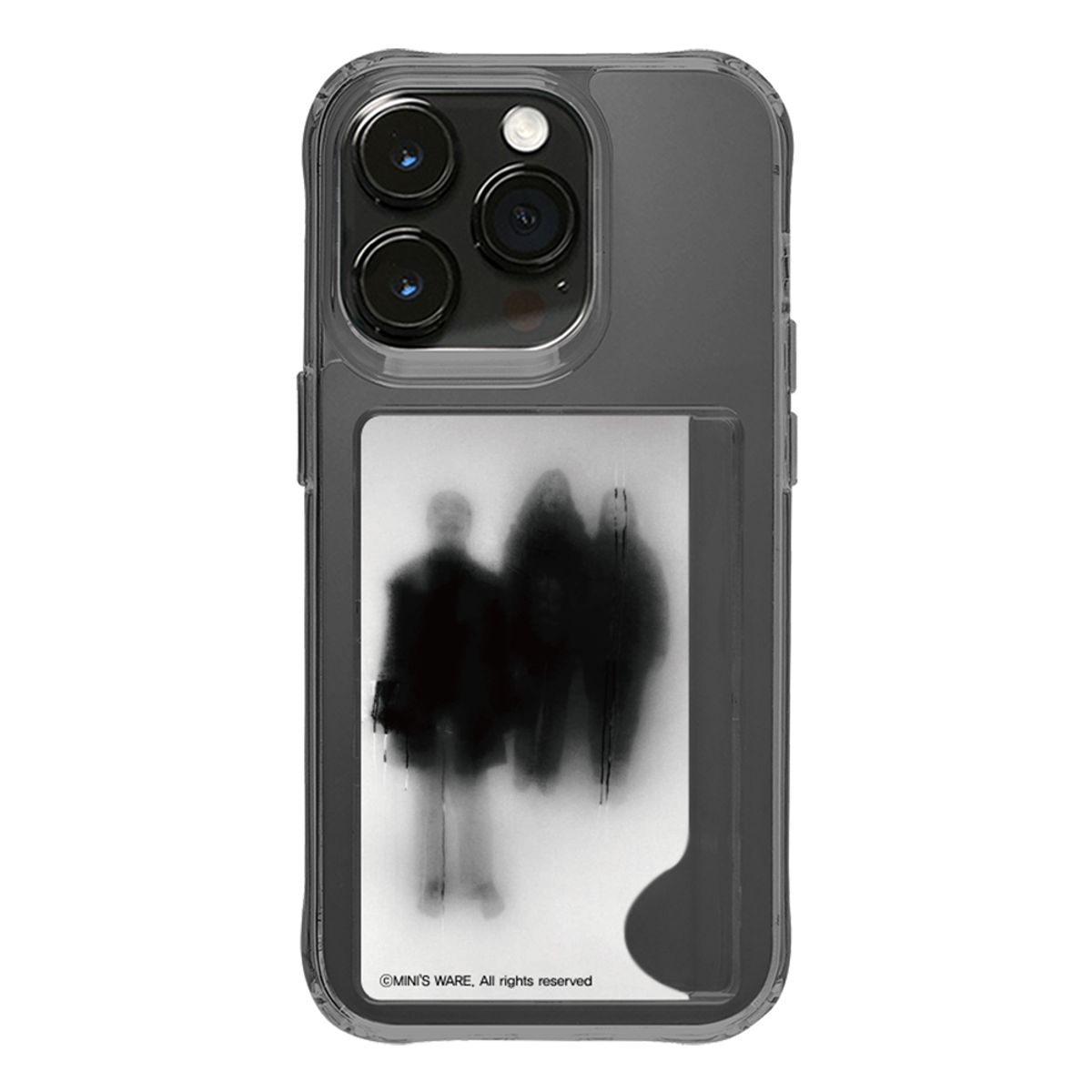 미니스웨어(MINI'S WARE) [아이폰17추가] SILHOUETTE CARD JELLY HARD CASE_PEOPLE