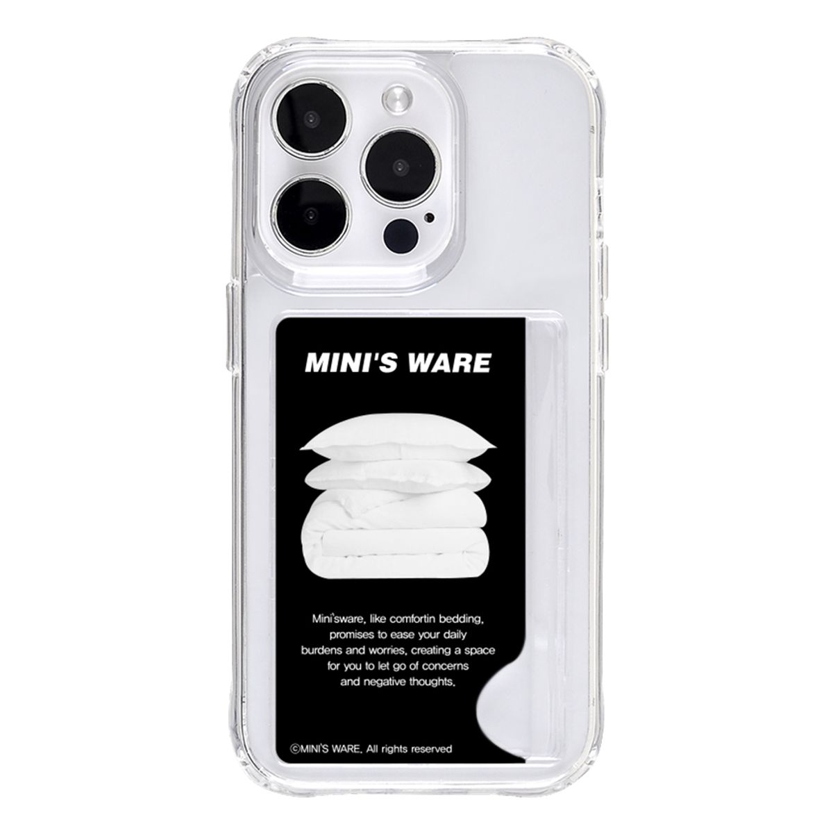 미니스웨어(MINI'S WARE) [미니스웨어] COMFORT CARD JELLY HARD CASE_BEDDING