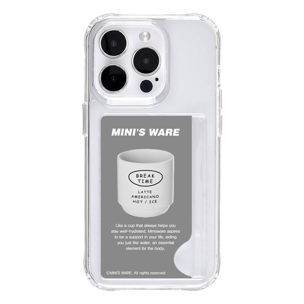 미니스웨어(MINI'S WARE) [미니스웨어] COMFORT CARD JELLY HARD CASE_CUP
