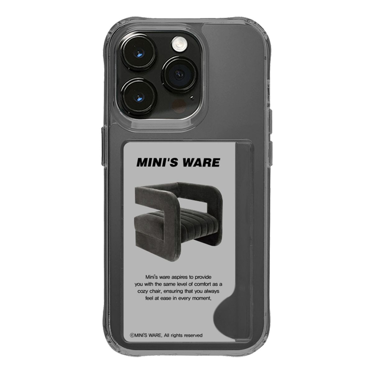 미니스웨어(MINI'S WARE) [미니스웨어] COMFORT CARD JELLY HARD CASE_SOFA