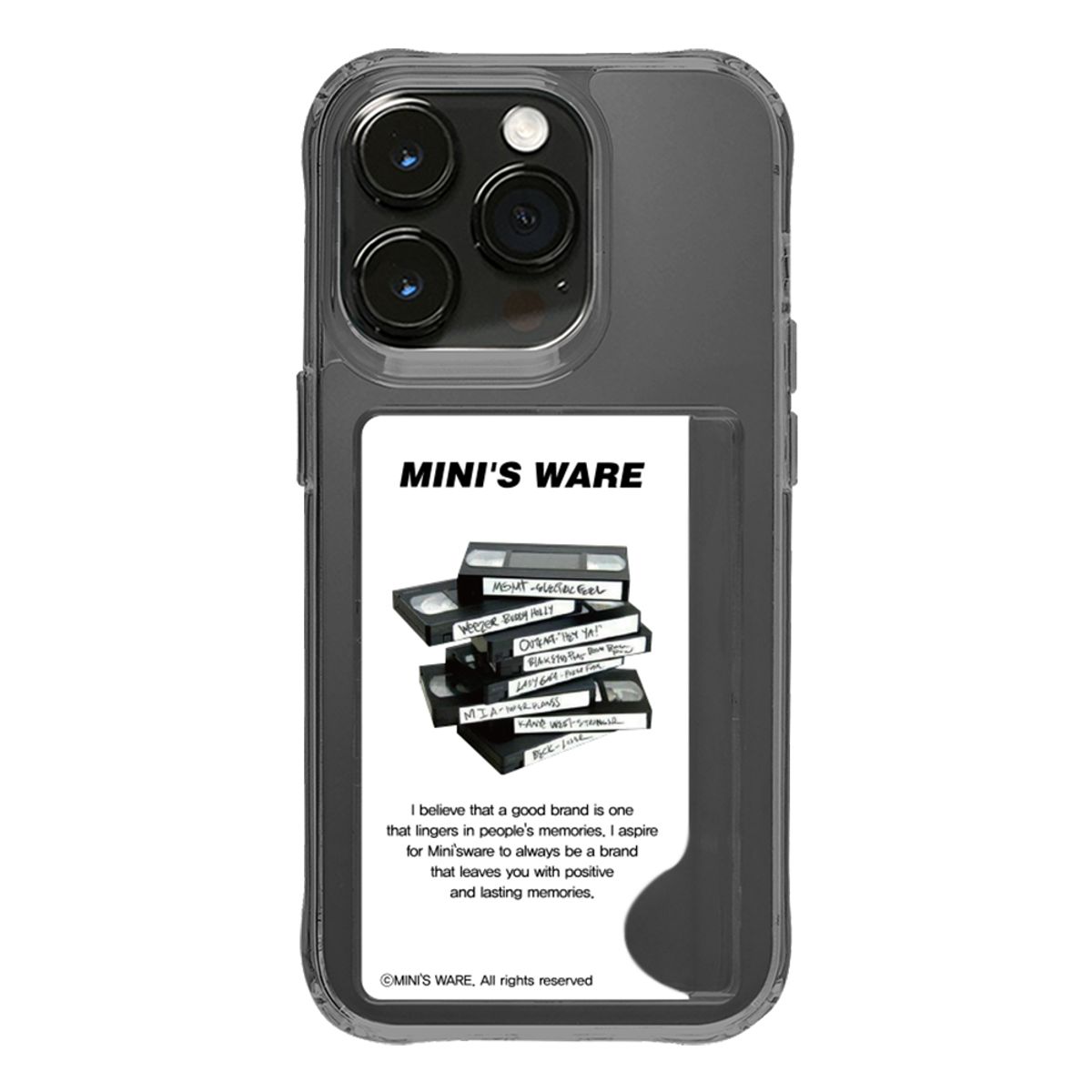 미니스웨어(MINI'S WARE) [미니스웨어] COMFORT CARD JELLY HARD CASE_VIDEOTAPE