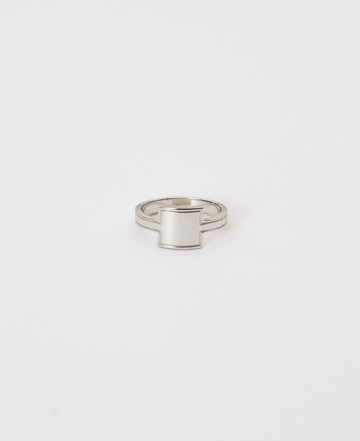 베누아(BENOIT) RG01SL Square Plane Ring [Silver]