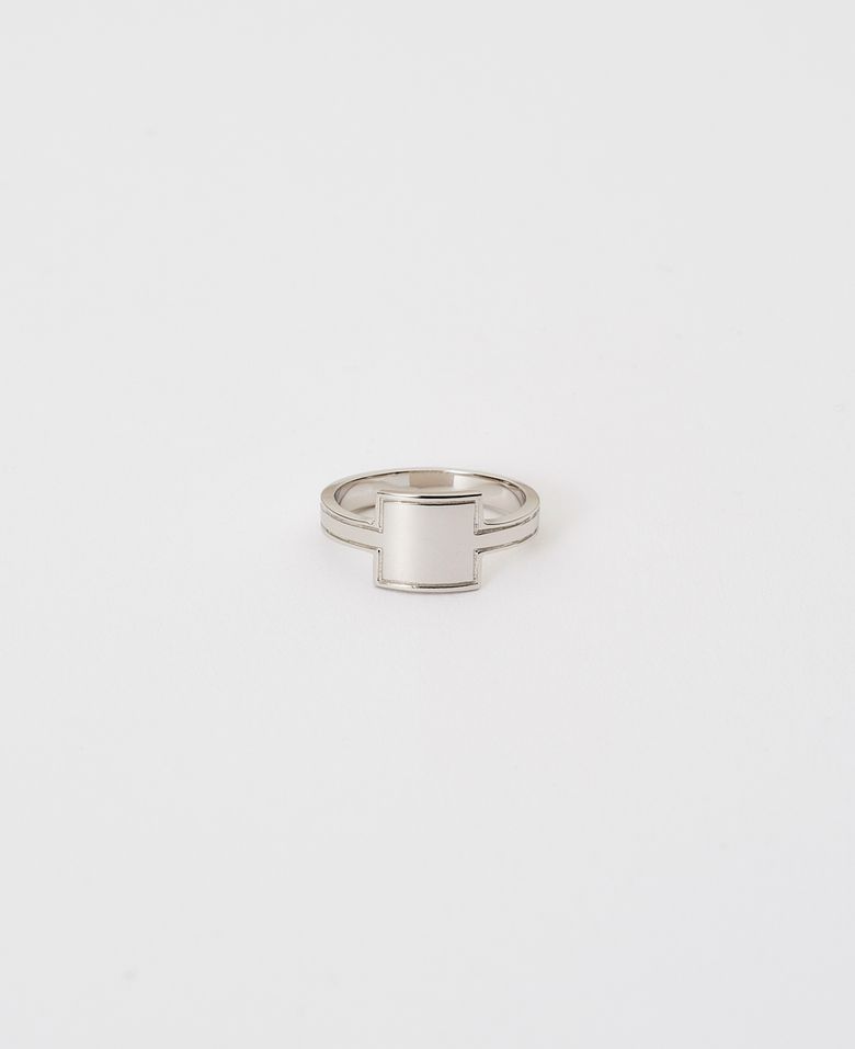 RG01SL Square Plane Ring [Silver]