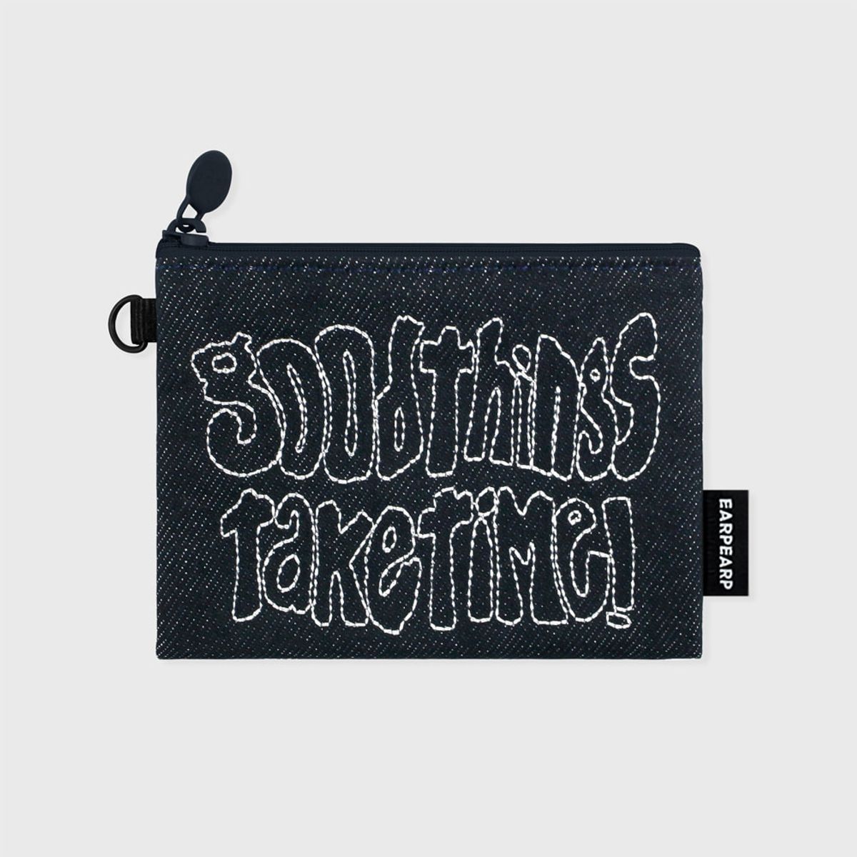 어프어프(EARPEARP) GOOD THINGS TAKE TIME-DENIM(미니파우치)