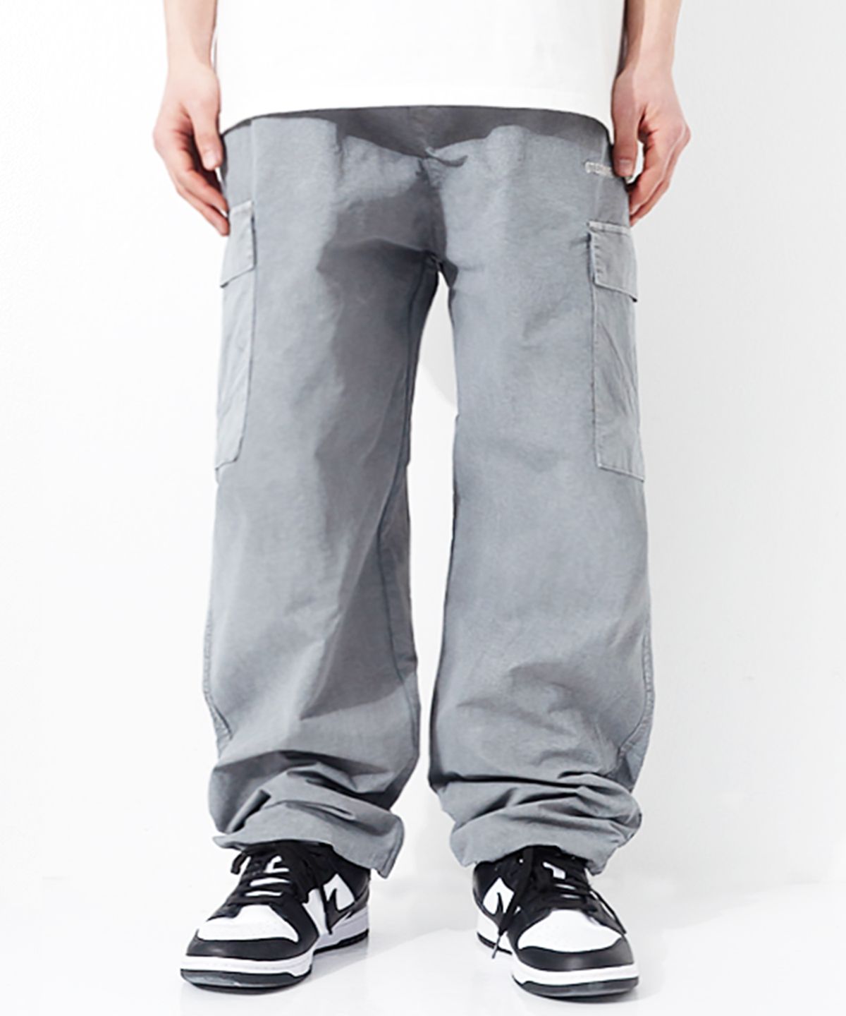 큐티에잇 가먼츠(QT8 GARMENTS) BN Pigment Nylon Cargo Pant (Grey)