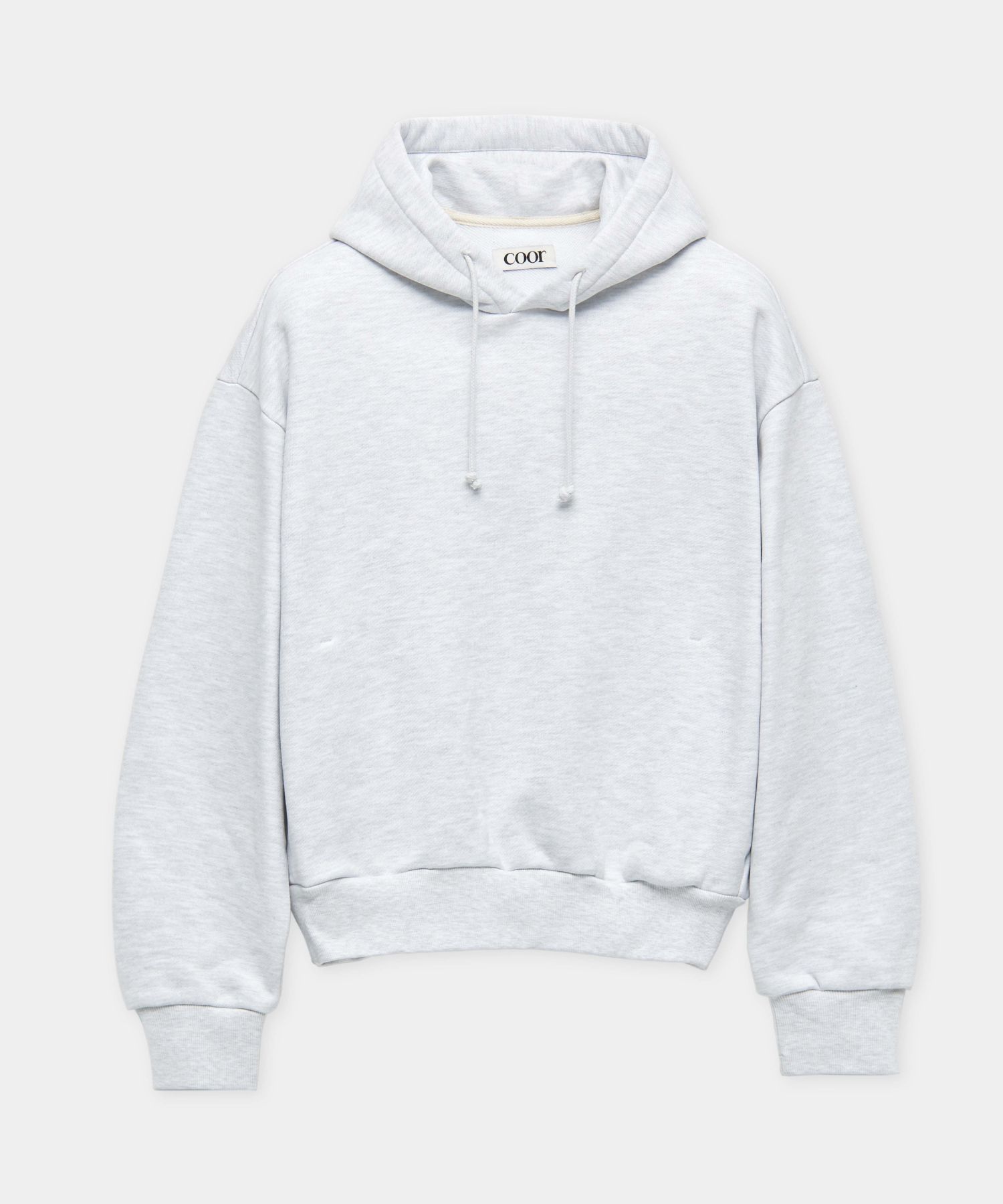★COOR★ Essential Hoodie Sweatshirt (Melange Grey) MUSINSA | COOR Essential Hoodie Sweatshirt (Melange Gray)