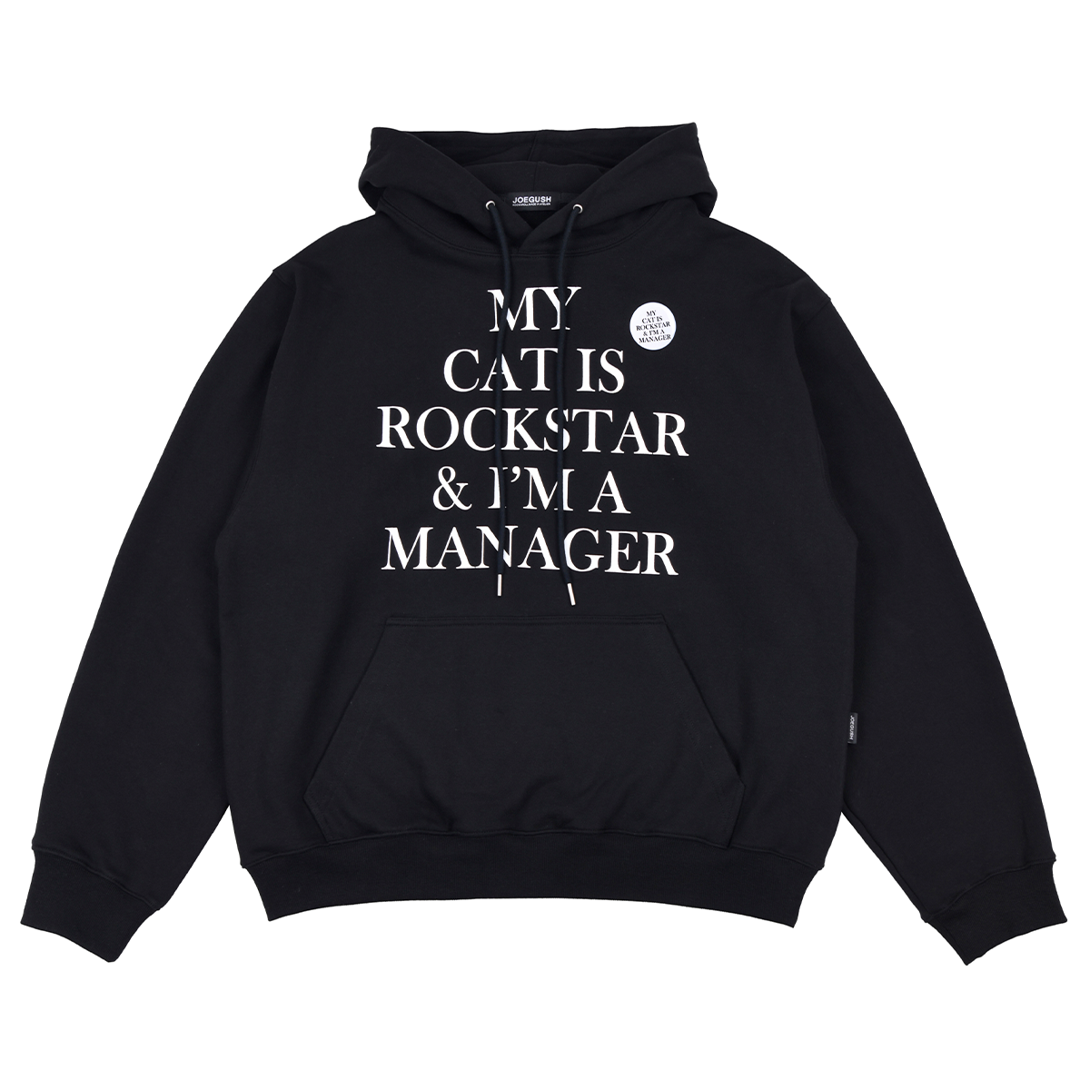 パーカー・フーディ [ JOEGUSH ] Big Font Rockstar Hoodie Zip-up (BLACK) copy-1708337732-Bigfont20Zip-