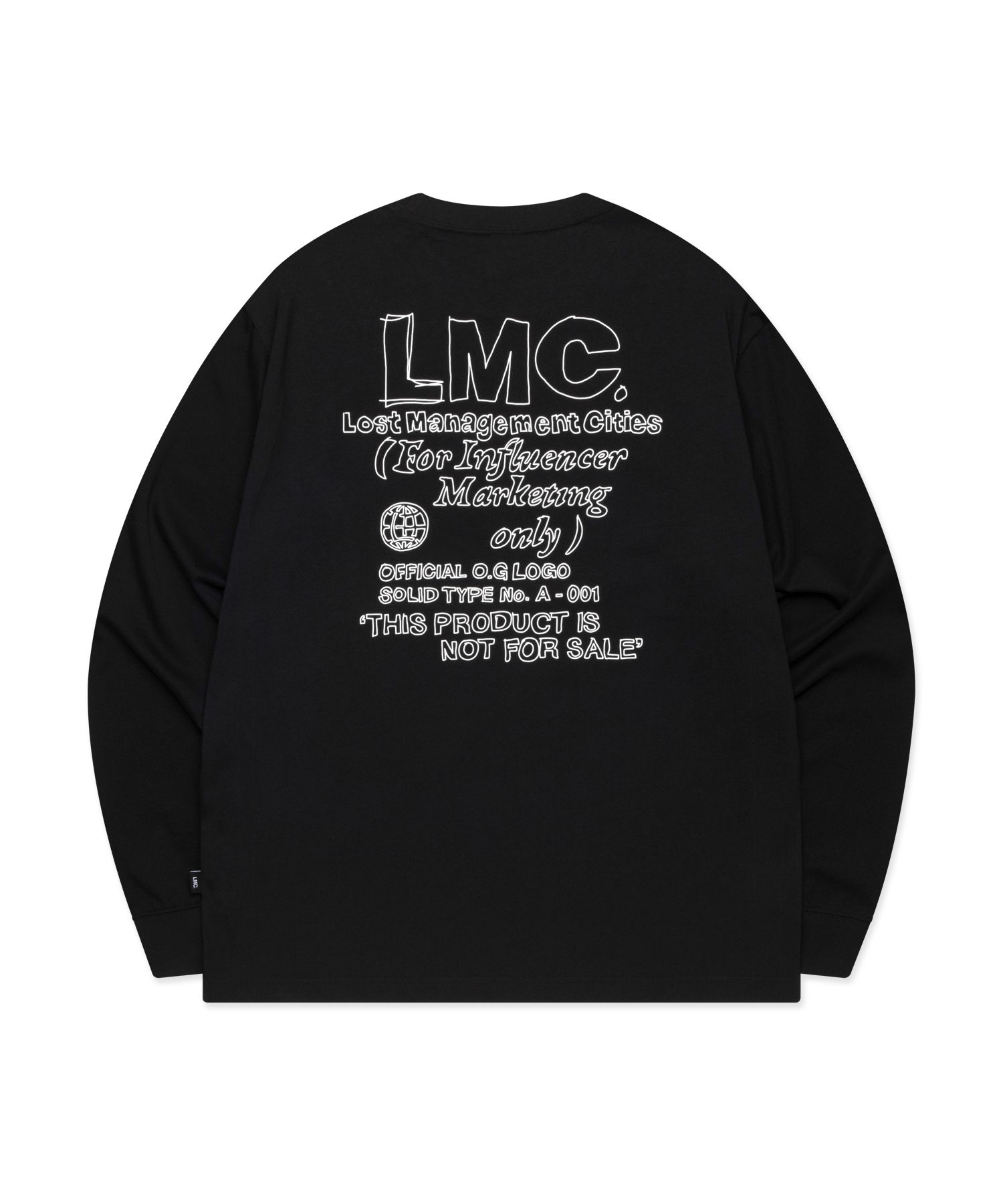 MUSINSA | LMC FN DOODLE LONG SLV TEE black