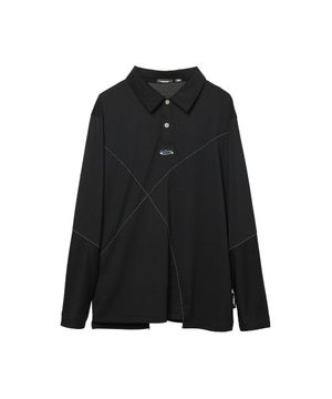 Black Flame Collar Jersey