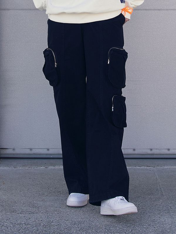 MUSINSA | KIRSH Pigment front line point cargo pants [Charcoal]