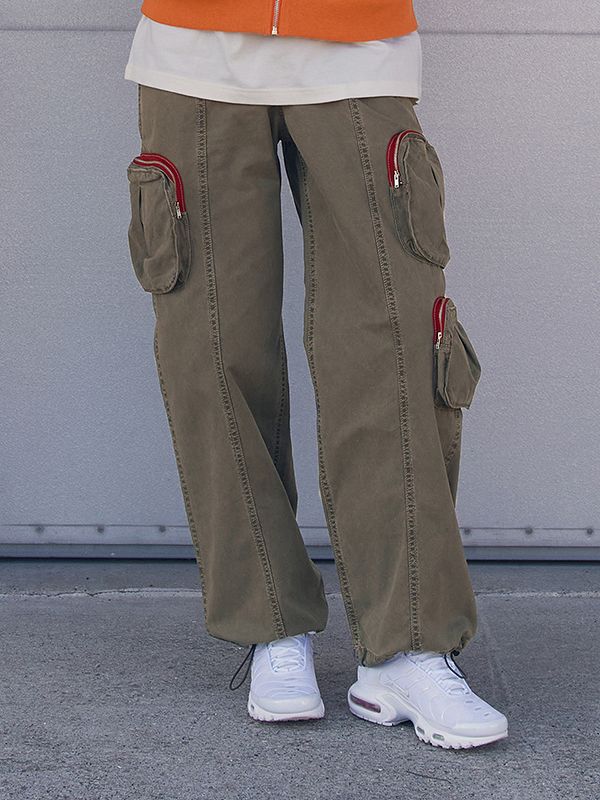☆送料・関税込☆KIRSH★PIGMENT FRONT LINE POINT CARGO PANTS MUSINSA | KIRSH Pigment front line point cargo pants [khaki]