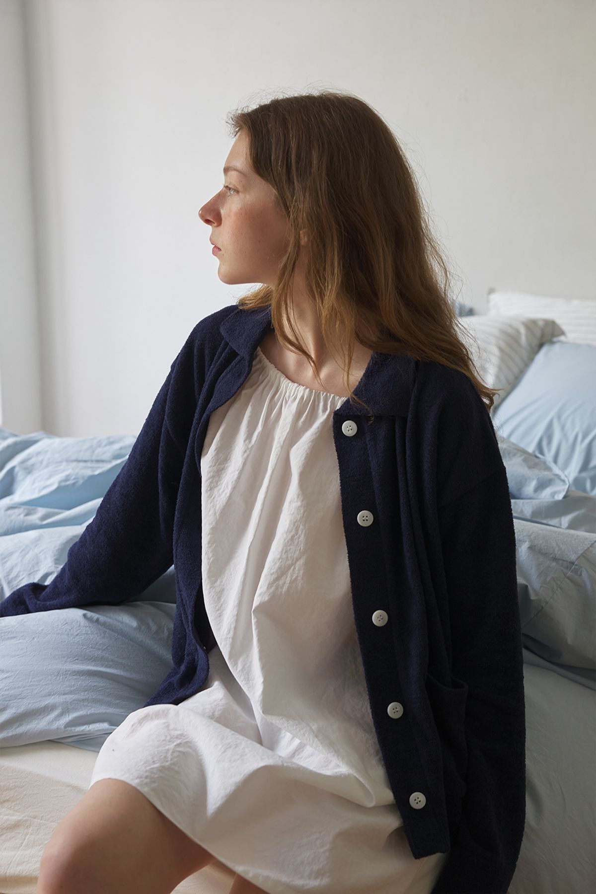 파피요트(PAPIYOT) snuggle cardigan_navy