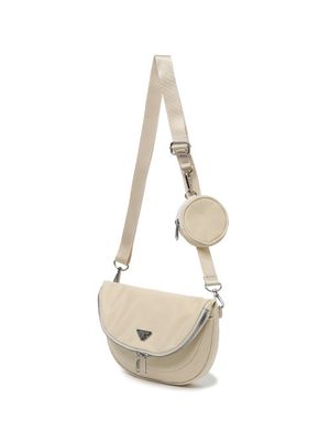 우먼스 호보 크로스백_Light Beige