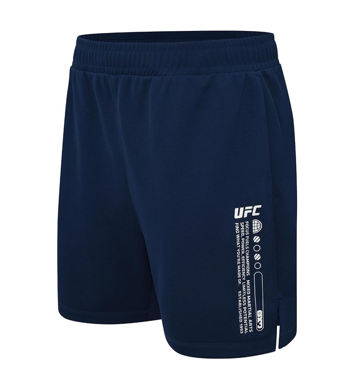 유에프씨 스포츠(UFC SPORT) UFC 메쉬 릴렉스핏 쇼츠 5인치 네이비 U4SPV2313NA