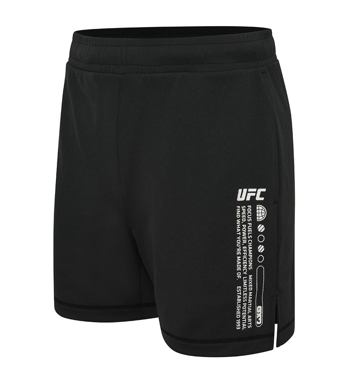 유에프씨 스포츠(UFC SPORT) UFC 메쉬 릴렉스핏 쇼츠 5인치 블랙 U4SPV2313BK