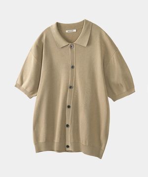 에센셜 카라 하프 니트 가디건 (BEIGE)