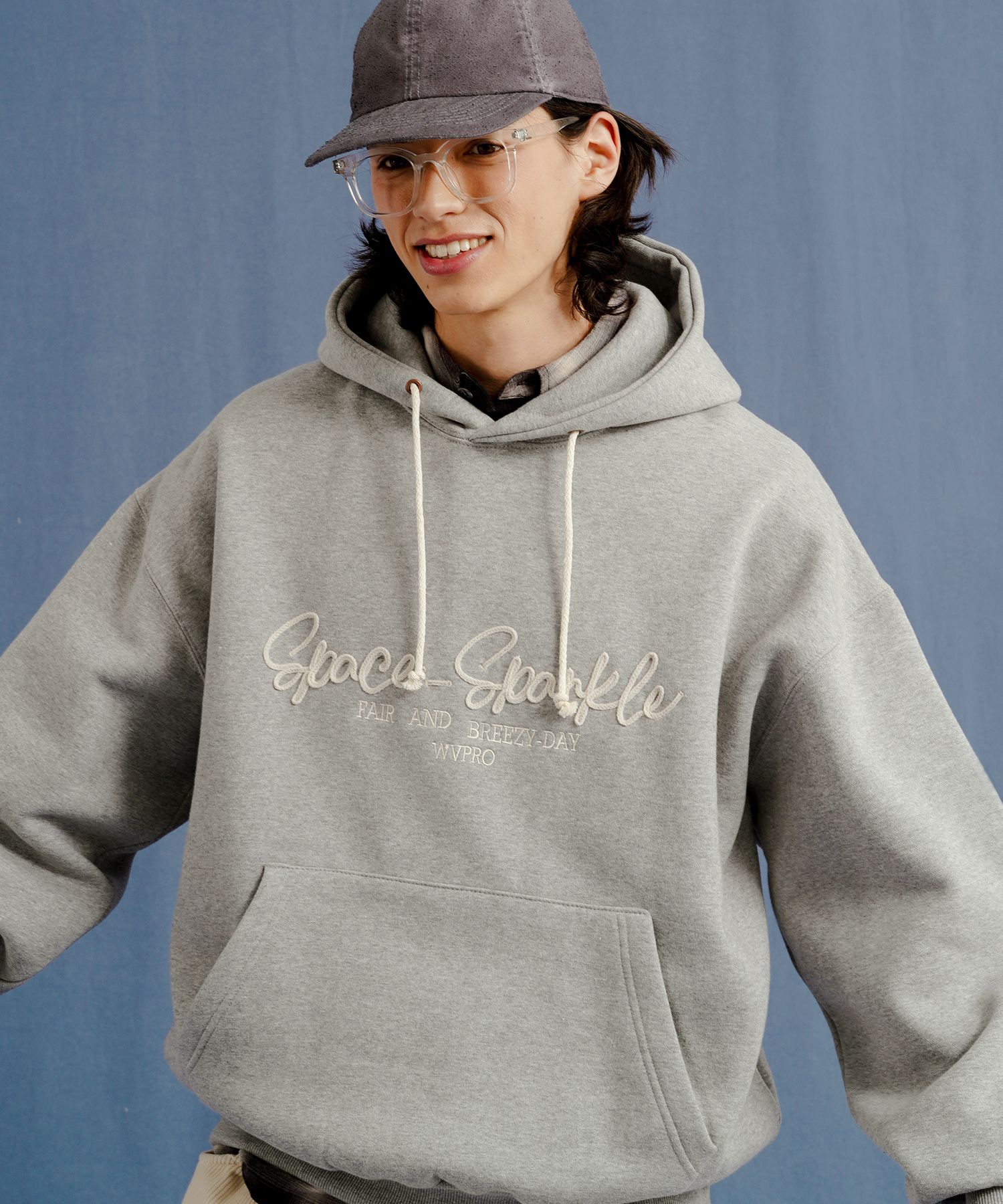 MUSINSA公式 | WVPROJECT Sparkle Hood Gray MJHD7699