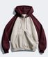 파인 디바이드 후드집업 라이트베이지/버건디 JUHD4615