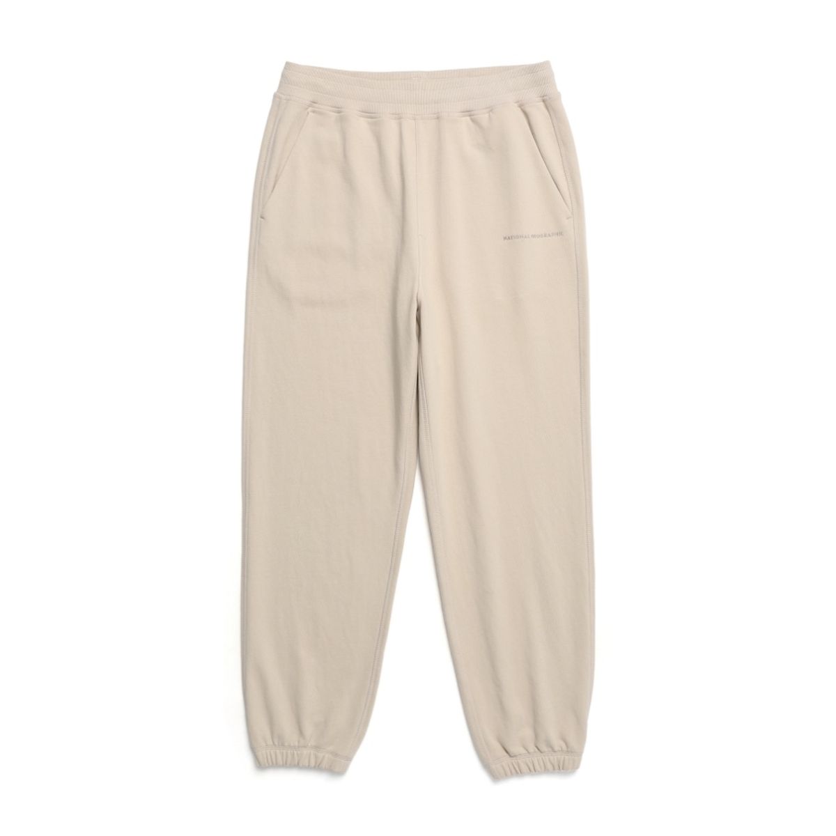 내셔널지오그래픽(NATIONALGEOGRAPHIC) N241UPT030 피타 세미오버핏 트레이닝 조거 팬츠 OAK BEIGE