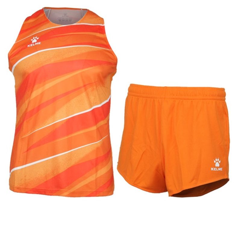 8253QB1001 트레이닝 런닝복 상하의 세트 Orange