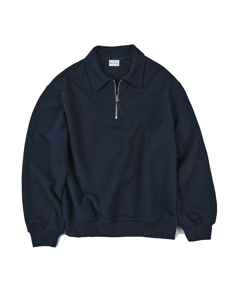 ☆YESEYESEE☆ Rib Knit Half Zip up Blue 1_b5fc91a6-af21-4a88-a7a1-