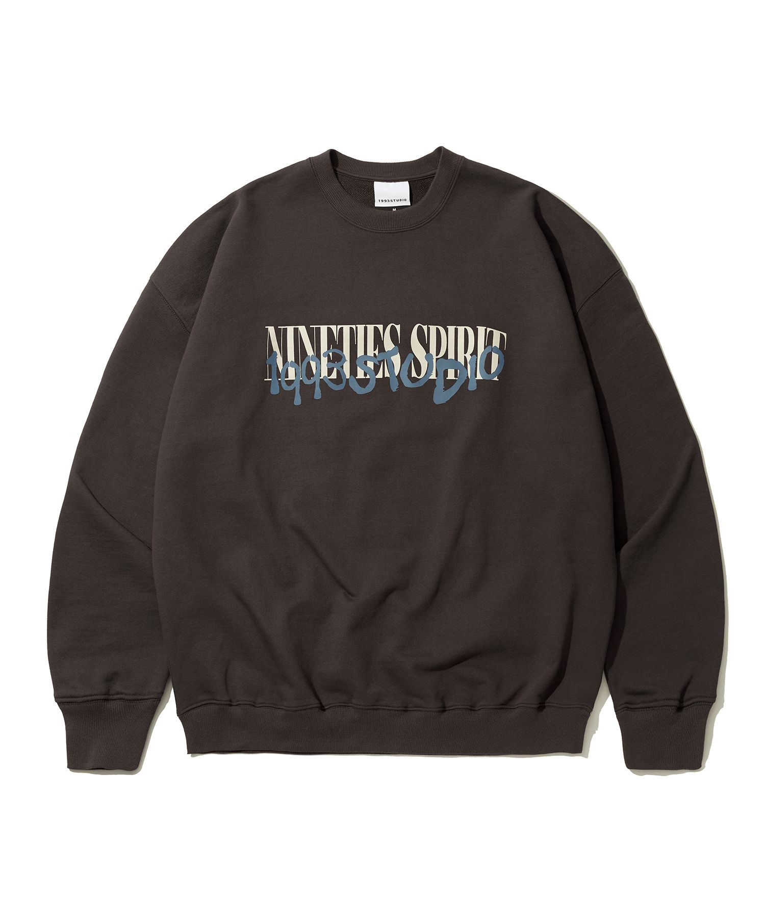 ◇1993studio◇ Ninety Spirit Sweatshirt Black MUSINSA | 1993STUDIO Nineties Spirit Sweatshirt_Brown