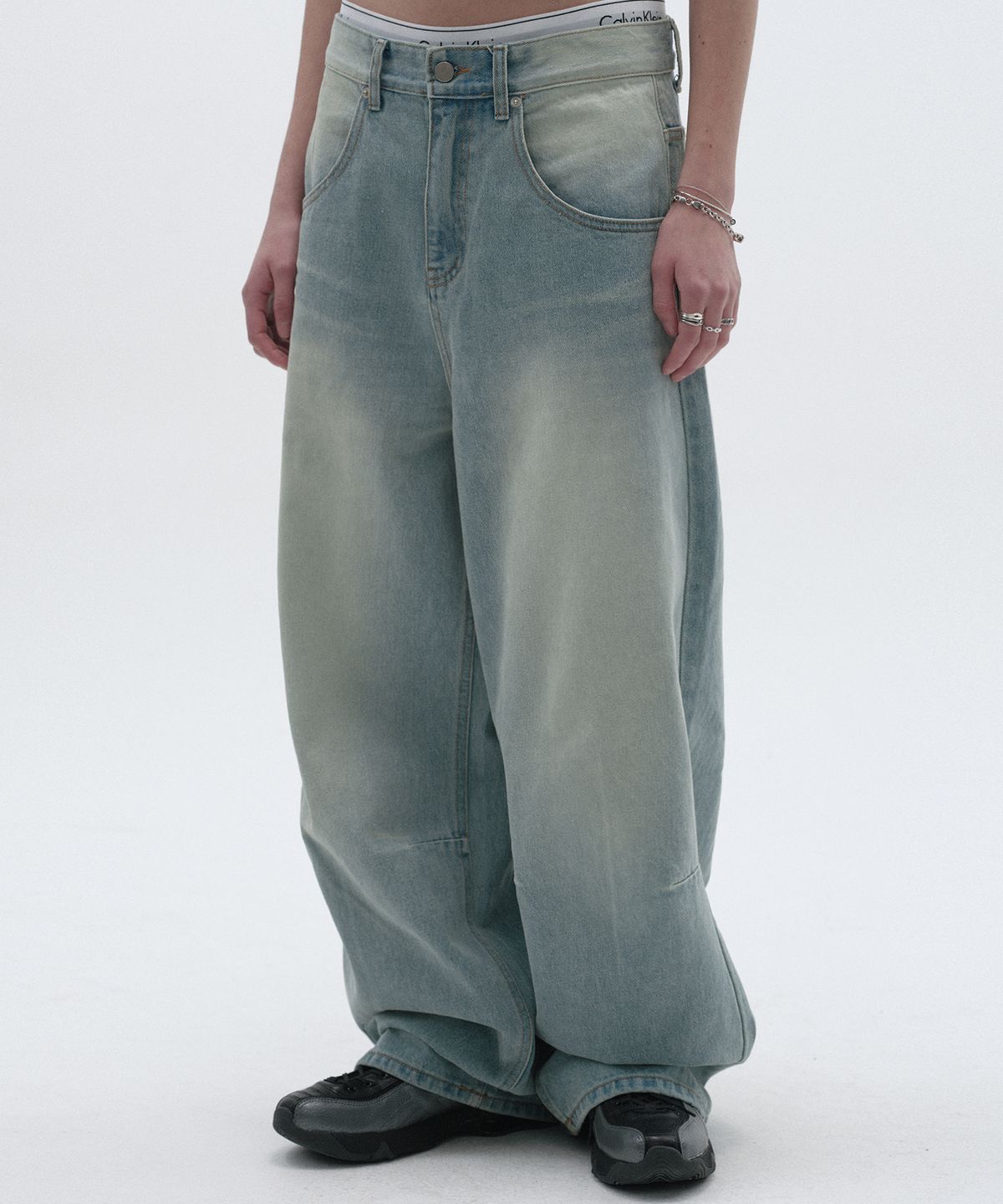 스웨이드(SUADE) COLOR WASHED DENIM [BLUE]