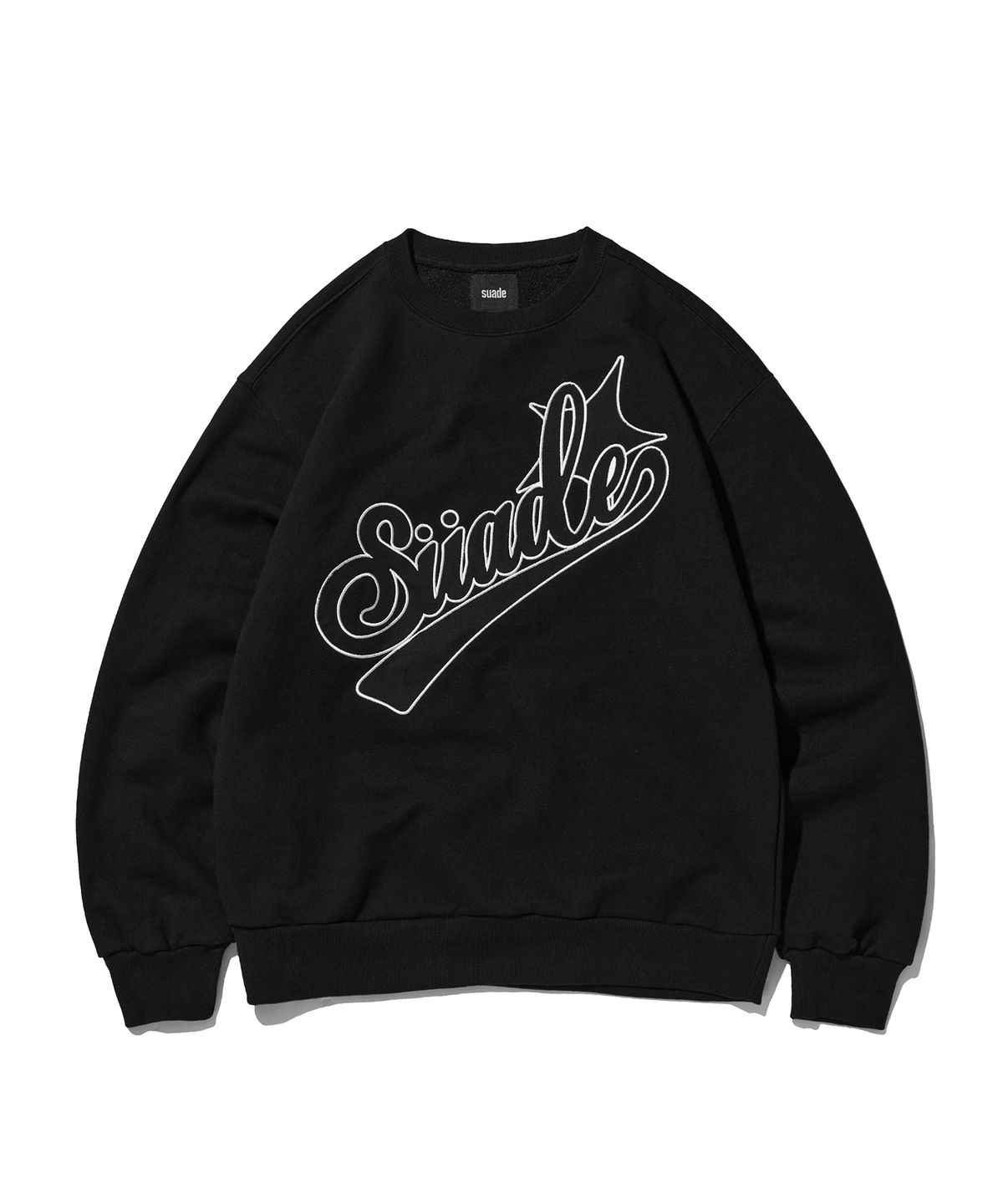 스웨이드(SUADE) STAR TEAM CREWNECK [BLACK]