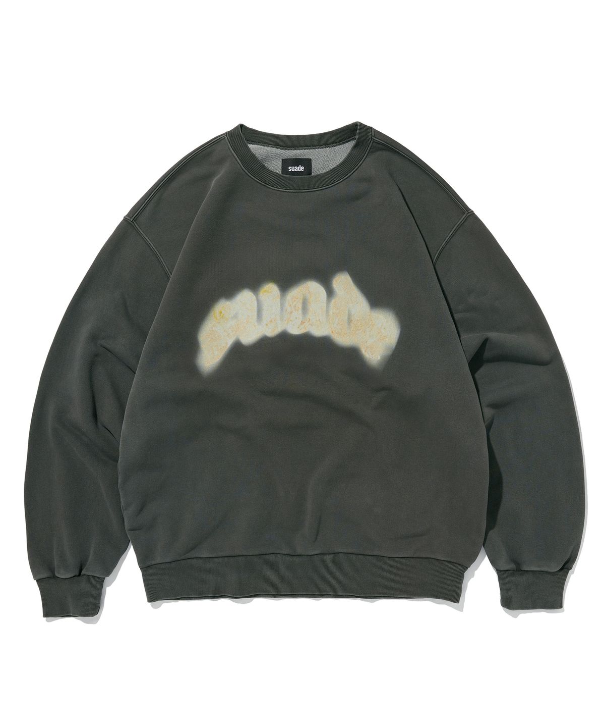 스웨이드(SUADE) FIRE SUADE CREWNECK [PIGMENT BLACK]