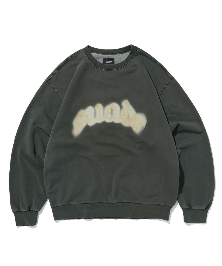 FIRE SUADE CREWNECK [PIGMENT BLACK]