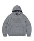LOOSE SUADE HOOD ZIP UP [BLUE GRAY]