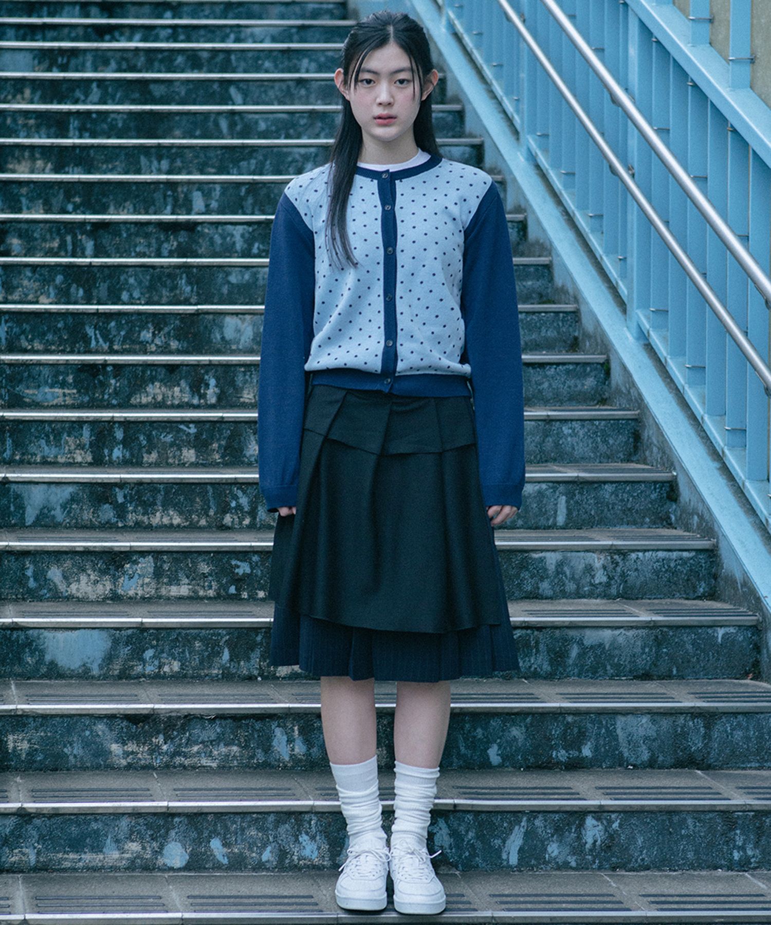 OHESHIO layered midi skirt