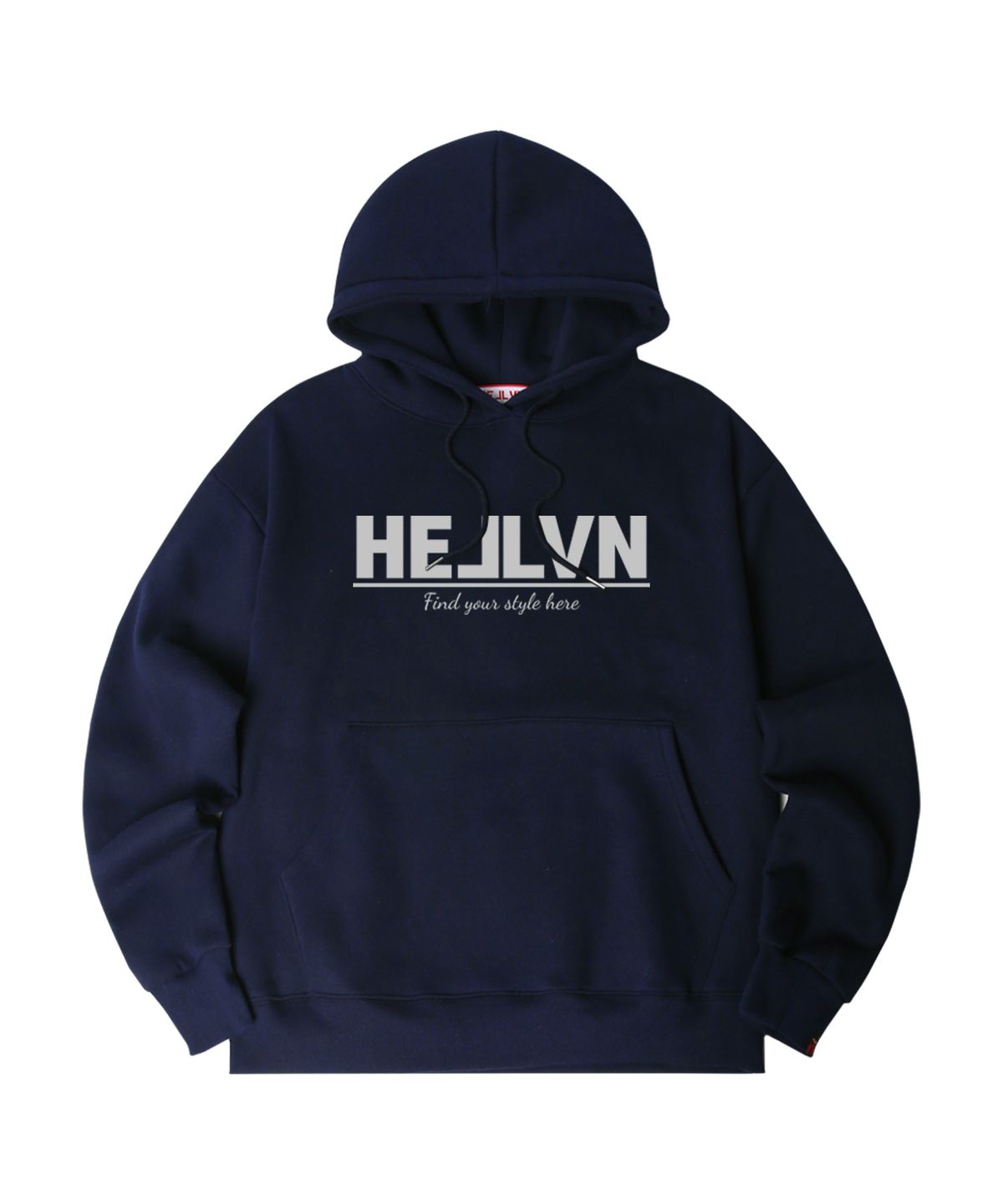 헬븐(HELLVN) H/V ORDINARY HV 오버핏 기모 후드_네이비 (SOH4-4HV019)