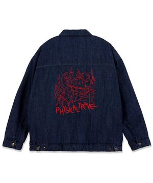 피지컬 트래블 오버핏 트러커 자켓_데님