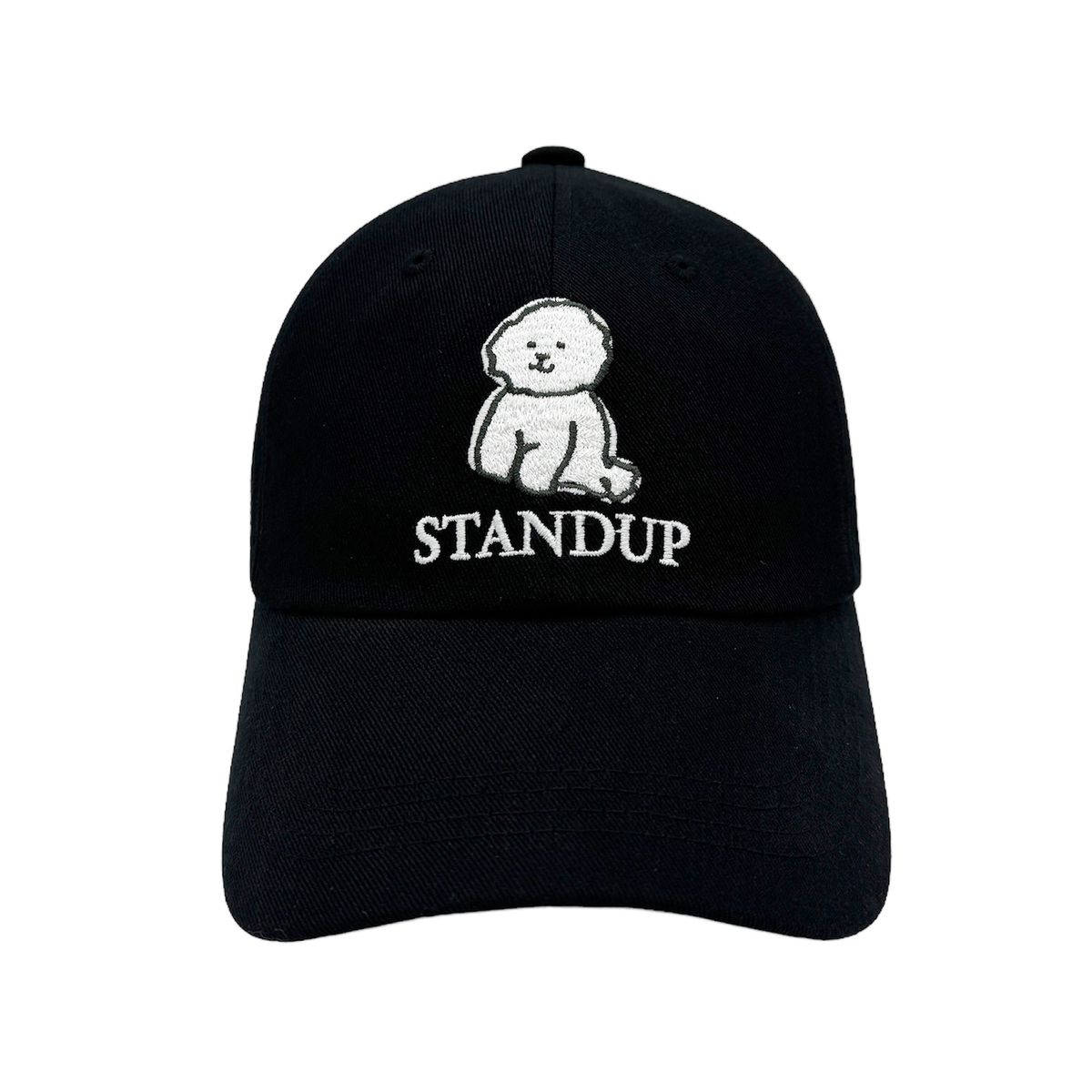 스탠드업(STANDUP) 비숑 워싱 블랙 볼캡