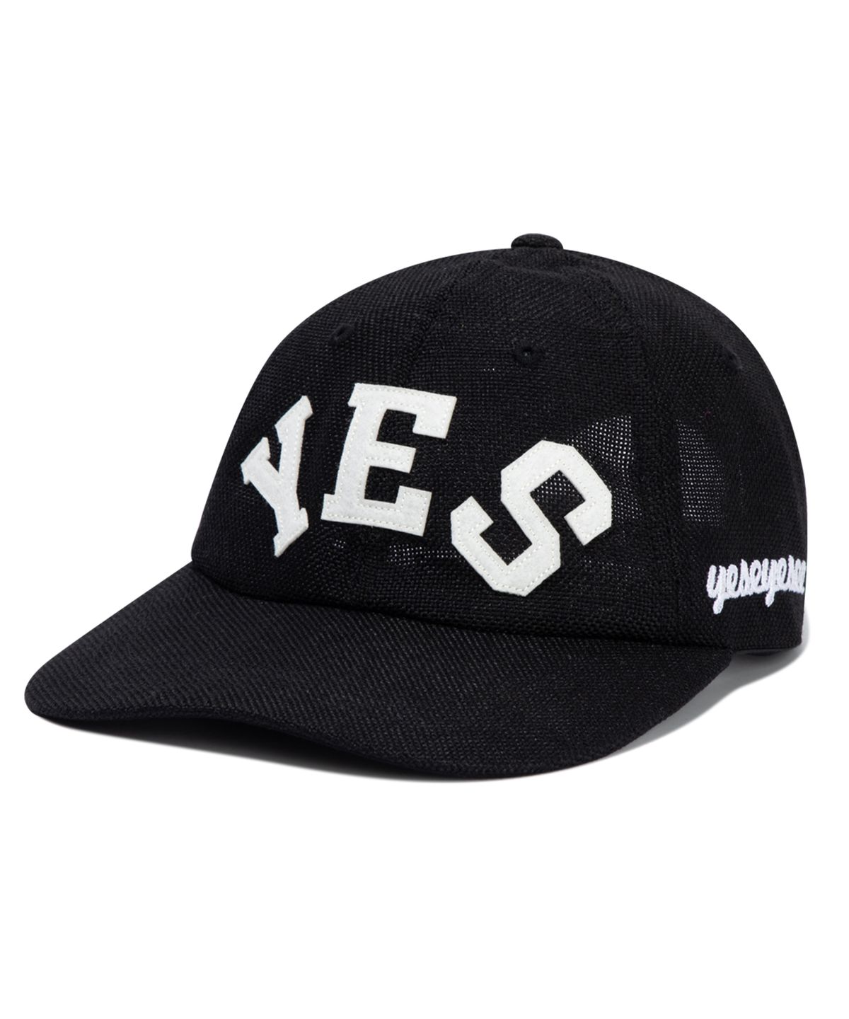 예스아이씨(YESEYESEE) Y.E.S Straw Cap Black