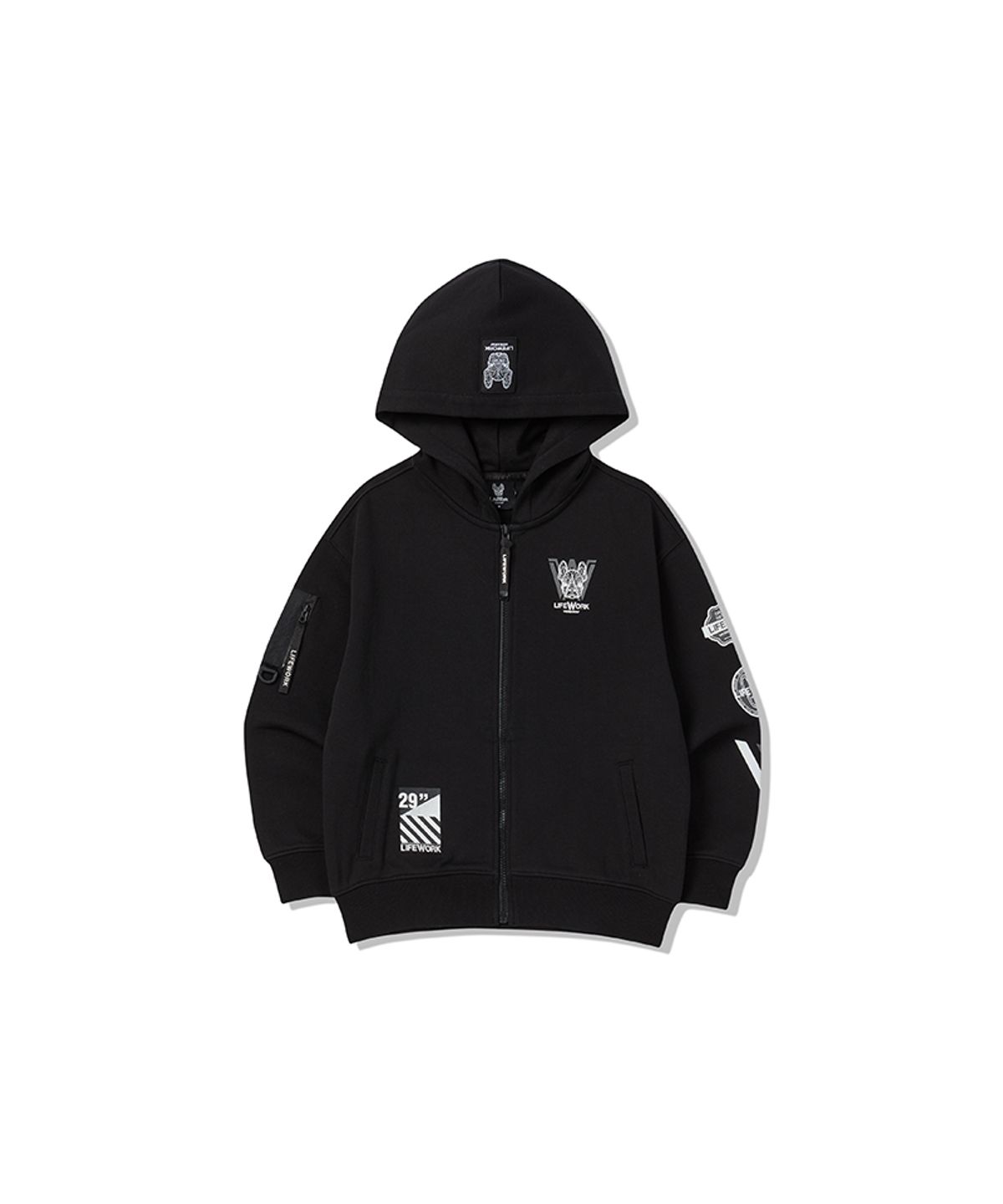 라이프워크 키즈(LIFEWORK KIDS) 키즈) 배리어스 와펜 후드 집업