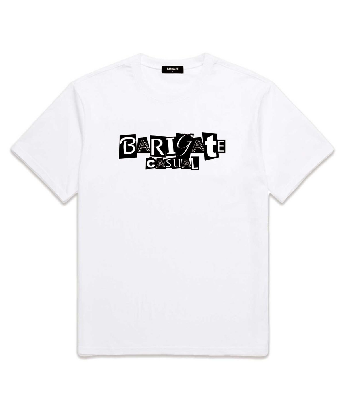 바리게이트(BARIGATE) Casual Logo 반팔 티셔츠 (BS011) 화이트