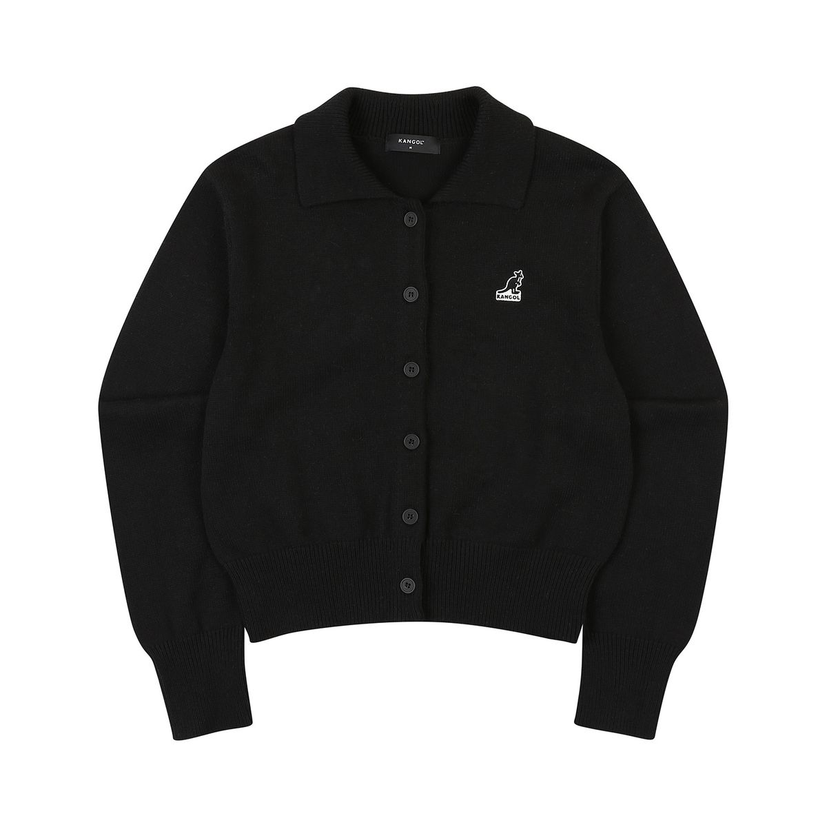 캉골(KANGOL) 우먼스 칼라 가디건 1882 블랙