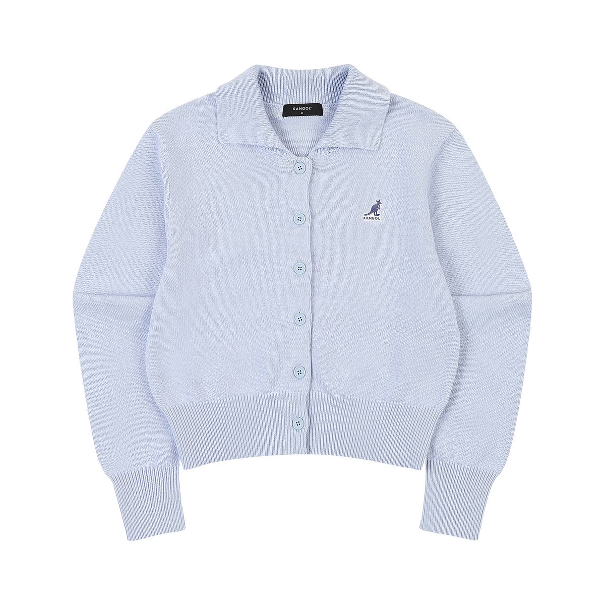 캉골(KANGOL) 우먼스 칼라 가디건 1882 라이트블루